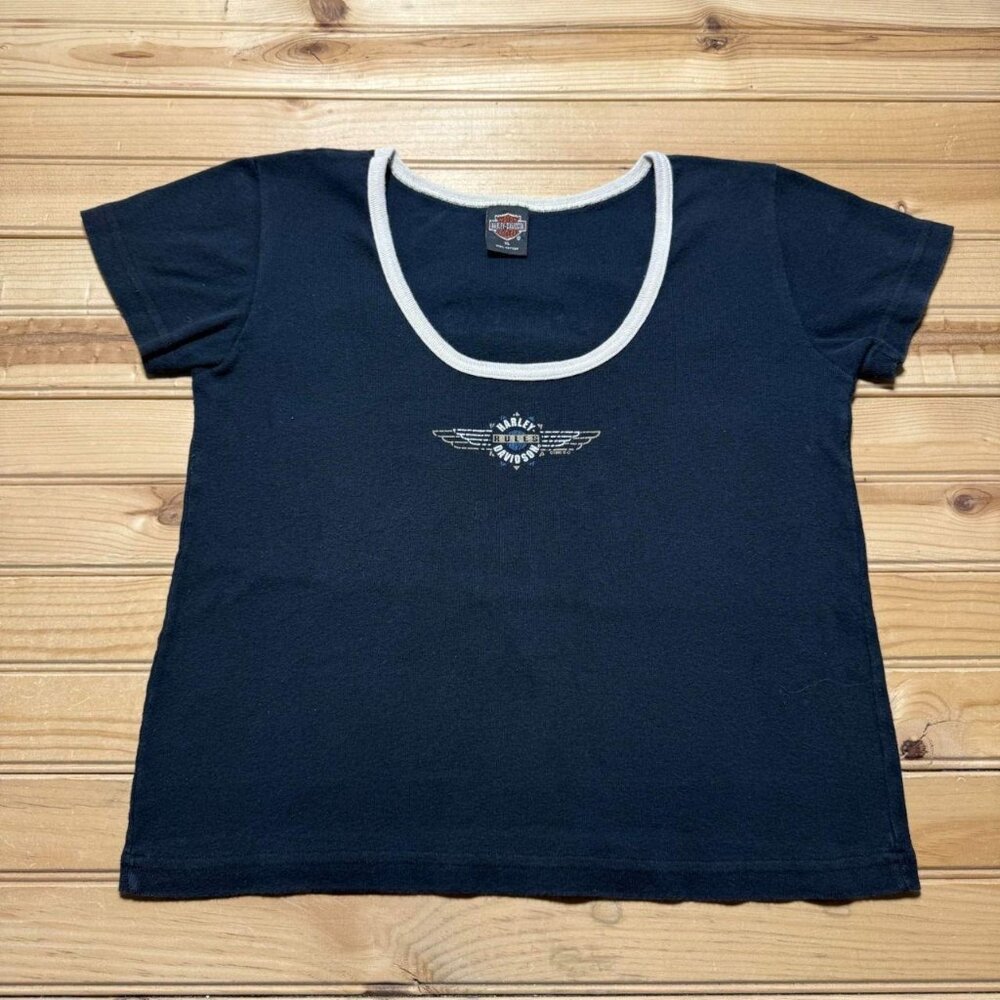 Vintage 1995 Harley-Davidson Stone's Marion Indiana Graphic Biker T-Shirt - XL